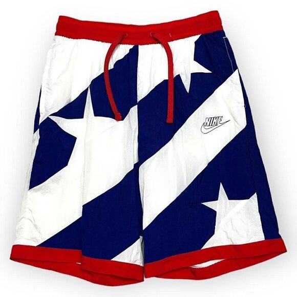 Nike USA American Flag Summer Swim Activewear Shorts - Mens Medium - Picture 1 of 3